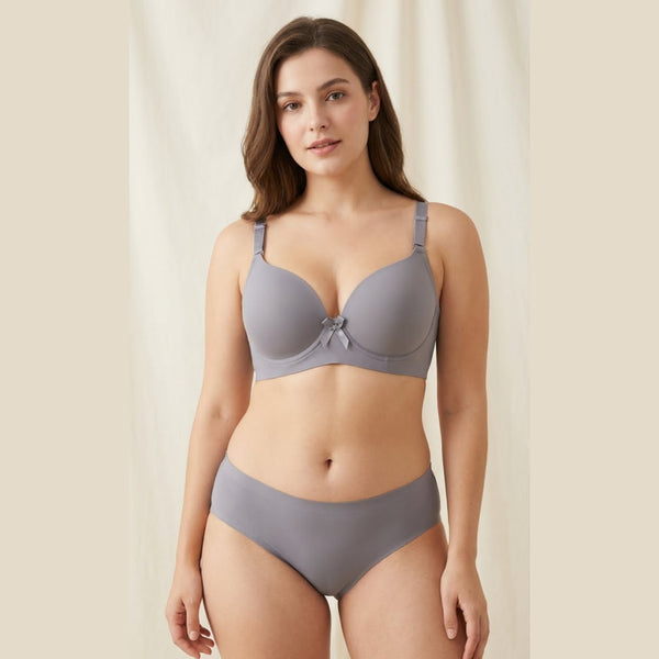 Padded Seamless Push-Up Bra & Panty Set – Smooth Fit