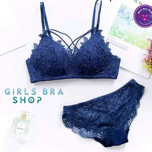 Upto 60% OFF | FANCY FLORAL PADDED BRA AND PANTY SET