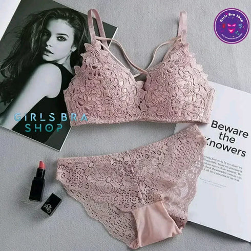 Upto 60% OFF | FANCY FLORAL PADDED BRA AND PANTY SET