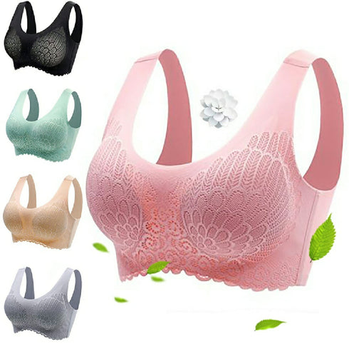 Women Top Vest Seamless Comfort Push Up Bra Shapewear Stretch Comfy Crop Sports Bra