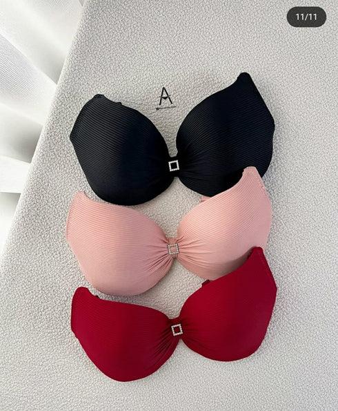 50% OFF | Luxury USA-Imported Push-Up Bra | Soft Ribbed Lift Bra