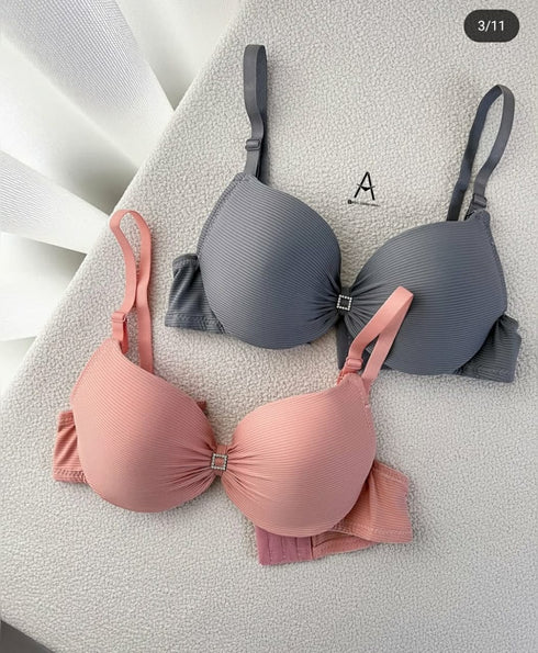 50% OFF | Luxury USA-Imported Push-Up Bra | Soft Ribbed Lift Bra