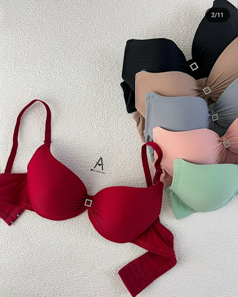 50% OFF | Luxury USA-Imported Push-Up Bra | Soft Ribbed Lift Bra