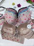 Imported Heart Printed Padded Bra & Panty Set