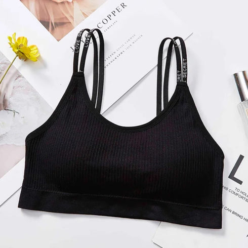 Upto 60% OFF | Pack of 3 Love Secret Double Straps Sports Cami Bras