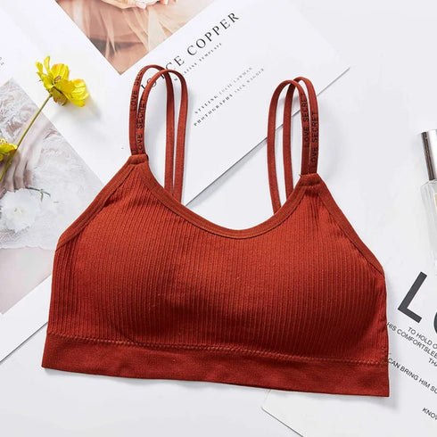 Upto 60% OFF | Pack of 3 Love Secret Double Straps Sports Cami Bras