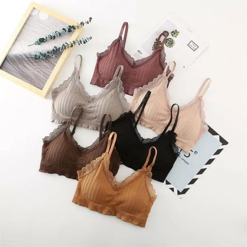 Pack of 3 Piece Sports Cami Bras In 3 Different Colours – Soft Stretch Support (Copy)